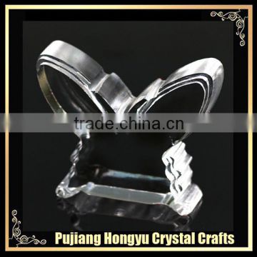 fashion crystal 3d butterfly ornaments blank