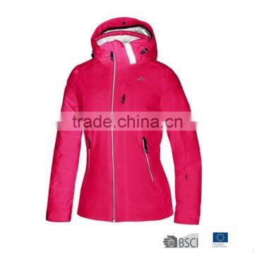 2016 Women Colourful Waterproof Ski Jacket Fuxia