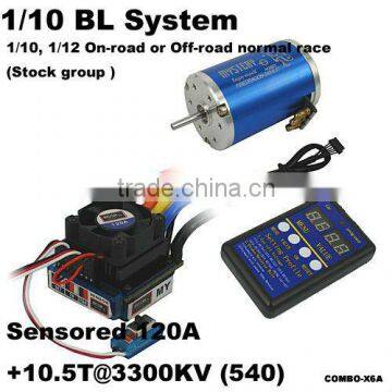 Mystery 1/10 BL System (Sensored) 1/10, 1/12 On-road or Off-road normal race (Stock group) HL-SS120A+10.5T@3300KV (HL540-3650)RC