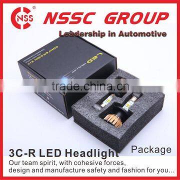 3c Hot Sale Mini Fanless All in One Led Car Headlight, 4000lm 6500k 12v-24v 9007 h4 h7