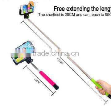 long wireless bluetooth monopod with mirror