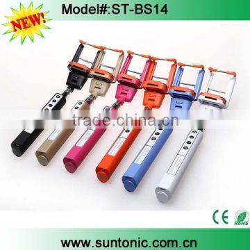 2015 factory sell bluetooth selfie stick,selfie stick monopod,selfie stick with bluetooth shutter button