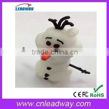 cartoon pendrive bulk cheap funny usb flash drive for Christmas gift with key chain and real capacity 1gb to 128gb