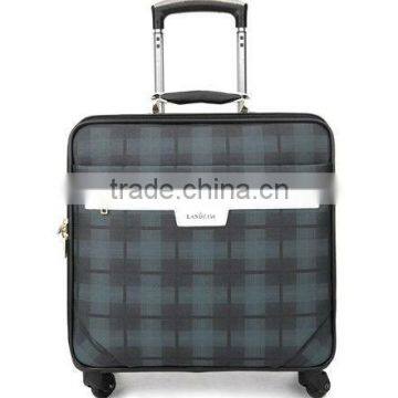 14 Inch , 4 Wheels , Soft PVC Case , Nylon Zipper Trolley Travel Luggage Bag photo-2