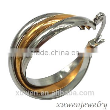 bulk wholesale stainless steel fashion gold plated earring