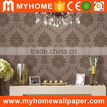 Factory Direct Supply Classic Flower Design Water Resistant PVC Interior Home Decorative Wallpaper