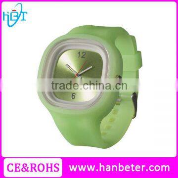 Wholesale ss.com watch,customized logo silicone jelly watch with japan movt