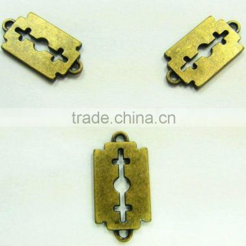 Blades-shaped anti-brass alloy garment tag