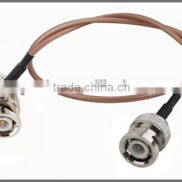 RF Cable Assembly BNC Male Right Angle to BNC Male cable RG316