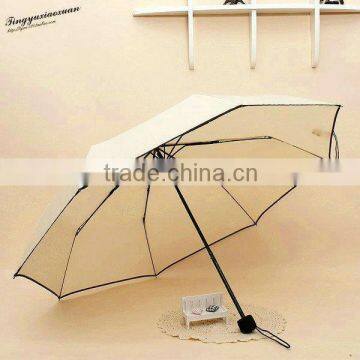 mini fold umbrella 3 fold umbrella hight quality 3 foldingumbrella