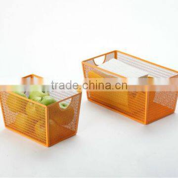 metal mesh small home storage organizer