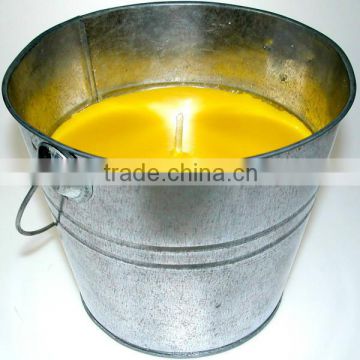 6-Inch Citronella Steel Bucket garden Candle