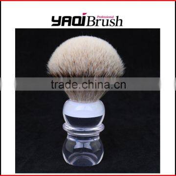 clear acrylic handle custom shaving brush