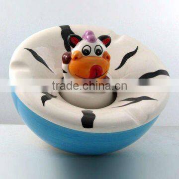 Hand-Painted Ceramic Animal Cute SHap Horse Ashtray