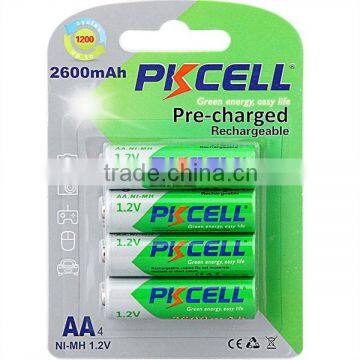 low self discharge NI-MH cell ready to use battery AA 2600mAh 1.2V