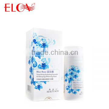 Blue rose nourishing hydrating essential oil sleeping whitening mask