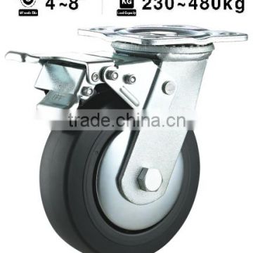 72 Series Swivel Total Lock PU Caster Heavy duty Caster Double Ball Bearing Caster