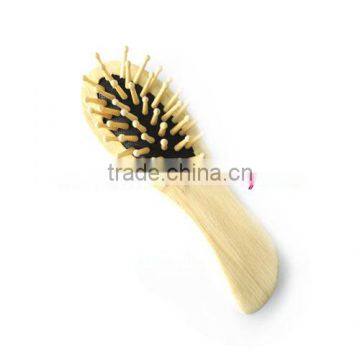 wooden massage hair brush