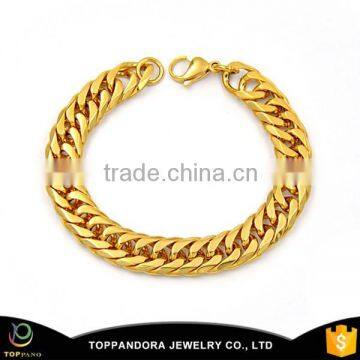 Classic Popular Teen Bracelet Stainless Steel gold plating chain Bracelet