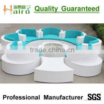 White Rattan Outdoor Furniture Table and 6 Chairs photo-4