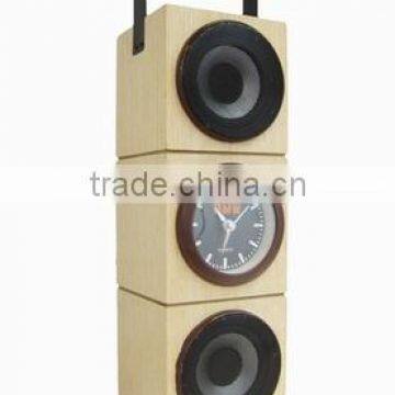 sound box with a clock