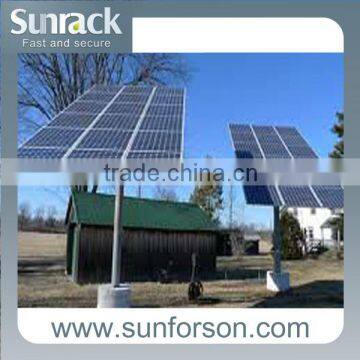 solar post mount to install 1 to 16 pv panels