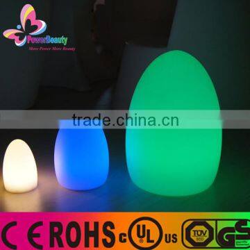 new rechargeable multi color change large size led egg table lamp lighting by remote control