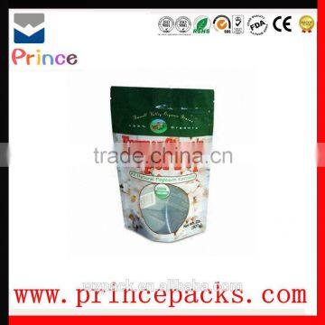 Plastic Bag Zipper / Stand up Zipper Bag for Nuts / Plastic Zipper Pouch for Food