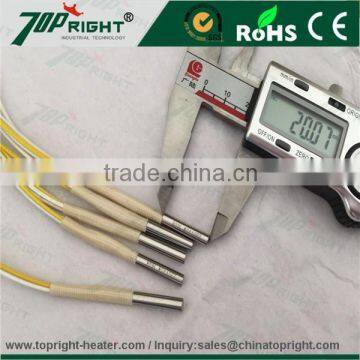 High price industry single tube electric 4mm cartridge heater