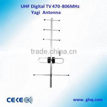 Outdoor UHF Digital TV Yagi Antenna (470-806MHz)