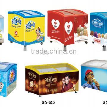 151L GLASS DOOR CHEST FREEZER