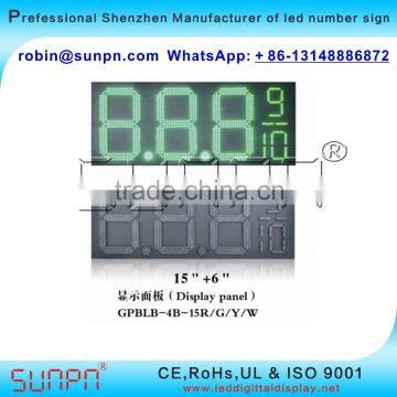 Miami FL USA Led Digital Gas Price Display 8.88 9 & 8.88 9/10 (15 Inch ) R/W/Y/W/B Color photo-6