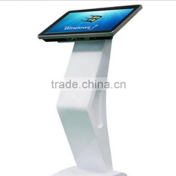 floor stand 24 inch LED interactive self-service terminal advertising display kiosk with mini PC