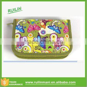 cool butterfly design girl pencil case