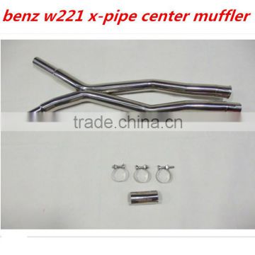 benz w221 x-pipe center muffler for benz s-class w221 s500/s550 style