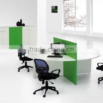 Modern round shaped office high top desks