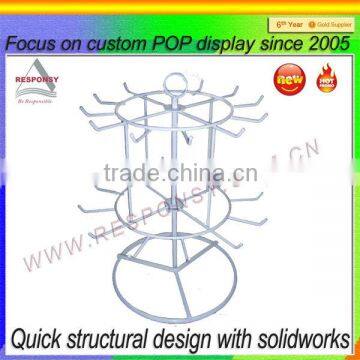 metal steel custom-made round socks display hooks for retail shop