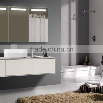 Electric lighting tall mirror bathroom cabinet