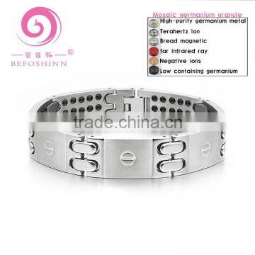 Sale gold plated shell germanium bracelet benefits of titanium stainless steel