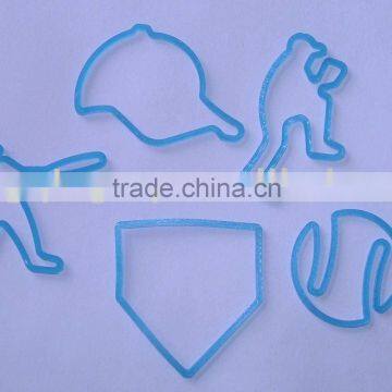 Fashion baseball Silicon shaped bands