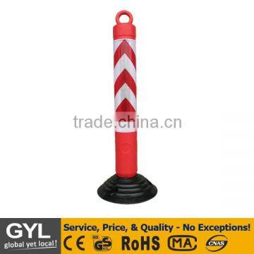 reflective plastic fence sign post