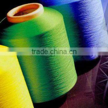 dope dyed polyester covered spandex yarn for knitting socks