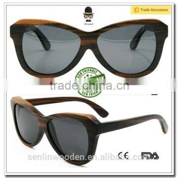 Polarized Genuine Bamboo Sunglasses/Wooden Sunglasses/Homex_FSC/BSCI/CE