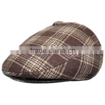 High quality cool fabric design gatsby golf hat men ivy hat