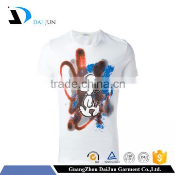 Daijun oem hot sale white o neck breathable cotton printing custom t-shirt