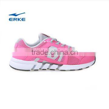 ERKE Women Breathable Running Shoes Fashion PU+mesh Upper MD+ Rubber Outsole Sneakers for Lady Lace up photo-4