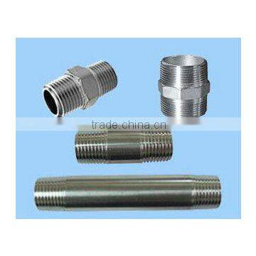 stanless steel hose nipples threaded nipple