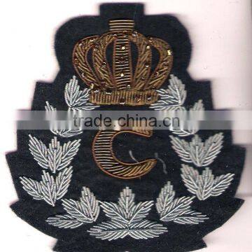 Hand Embroidered Badges , Emblems , Crest , Insignias, Patches