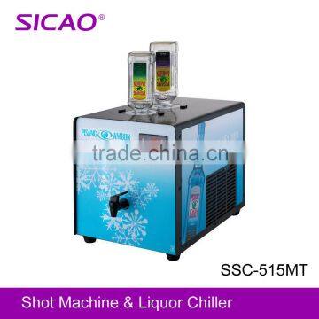 2016 double bottle liquor dispenser cold shot machine