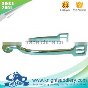 Zinc Diecast Horse Spur with Solid Brass Plain Rowel